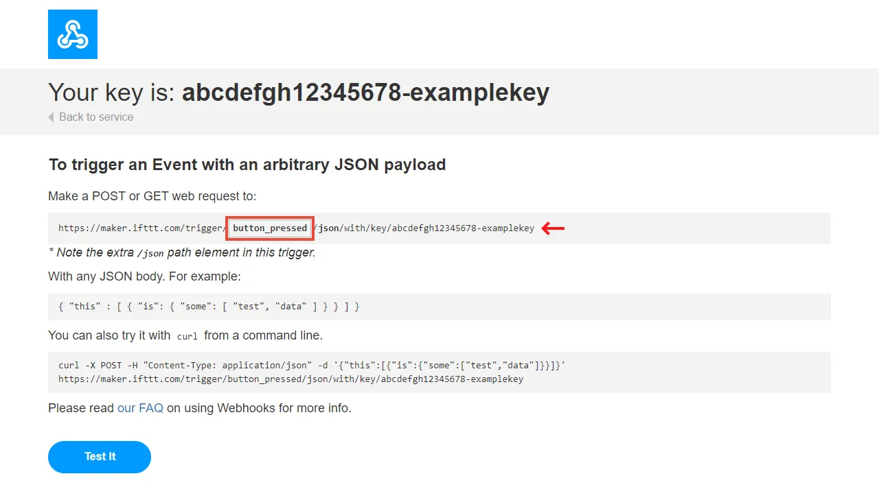 Get the Webhook URL